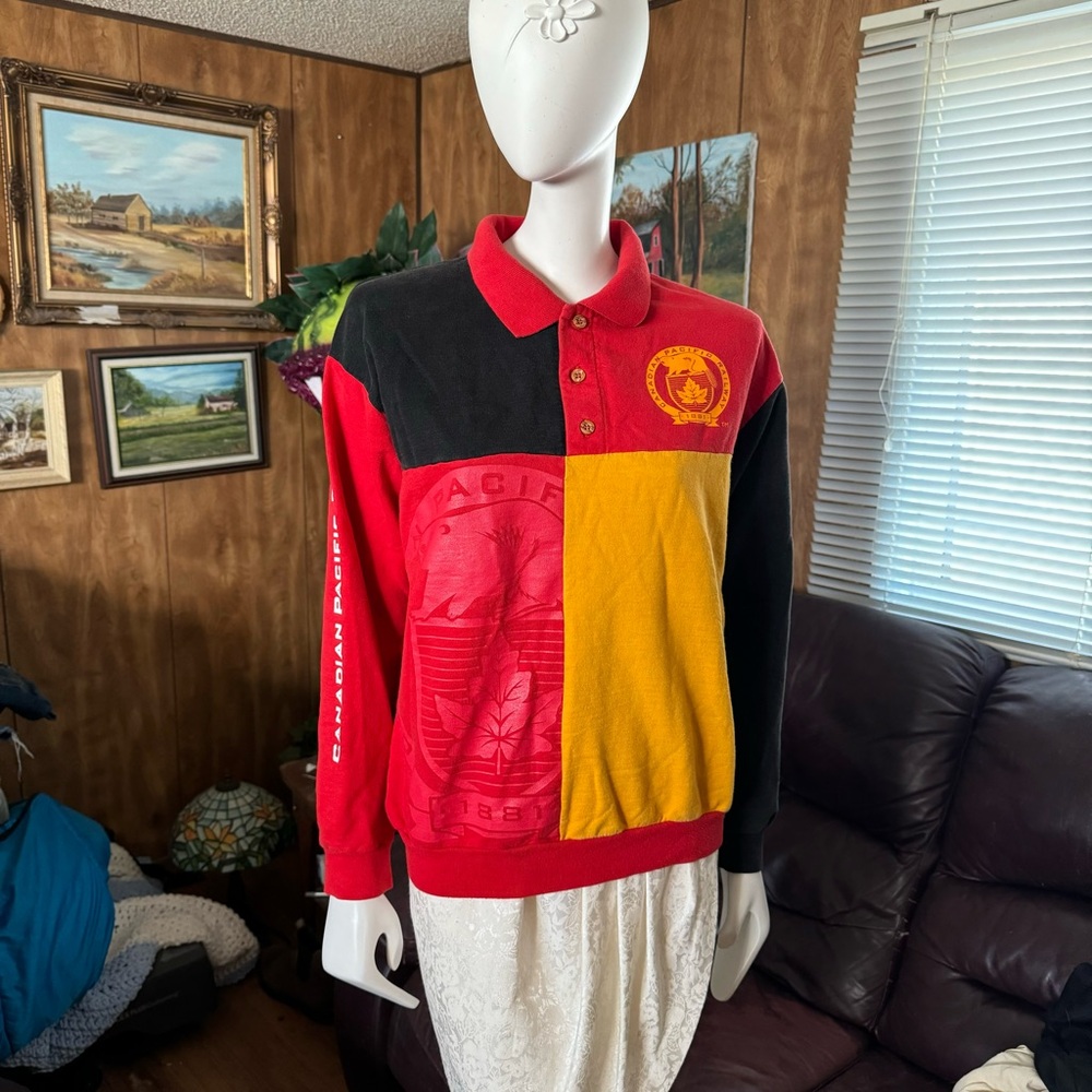 Vintage CPR Canada Pacific Railway Sweater
